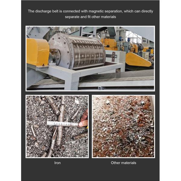 Scrap Metal Stator Crusing Machine Waste Processing Equipment