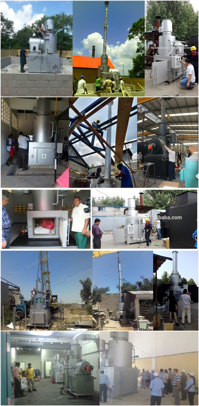 Engine-Powered Smokeless Cremation Machine with Video Outgoing-Inspection Provided