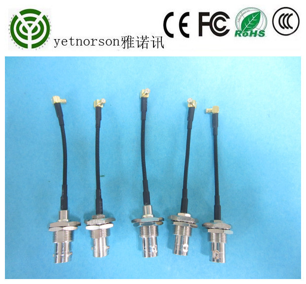 Cat 1 RG 316 Cable Assembly with MCX Male to TNC Female 15cm Wifi RF Antenna Cable Pigtail