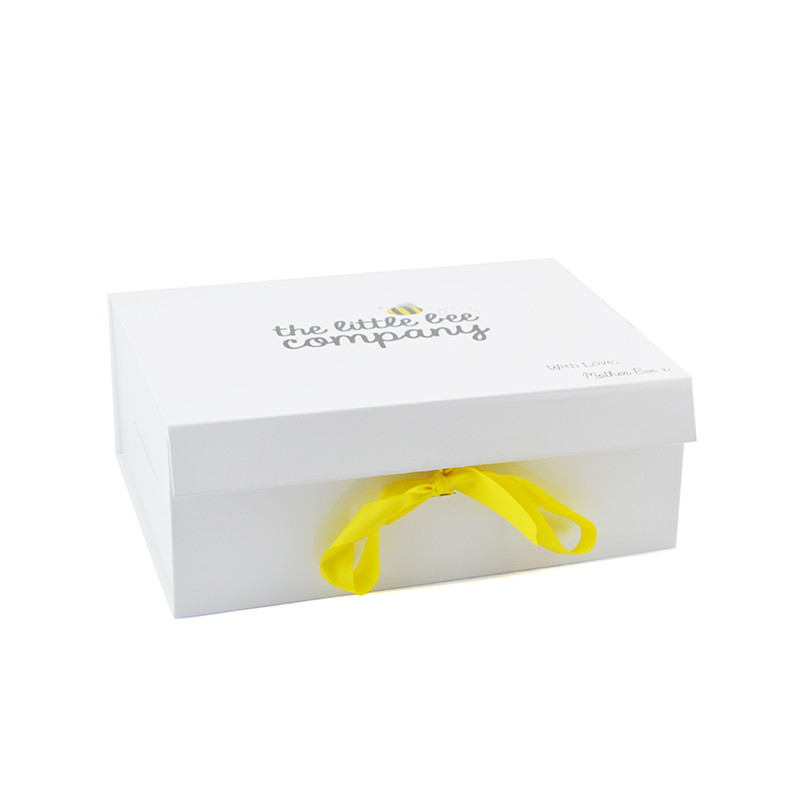 Sample Time 5-7 Days Hard Cardboard Flattable Gift Boxes with Ribbon Recycled Paper