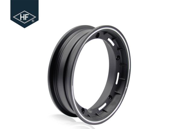 Piaggio Vespa Motorcycle Wheel Parts , Black Motorcycle Wheel Rims For PX125
