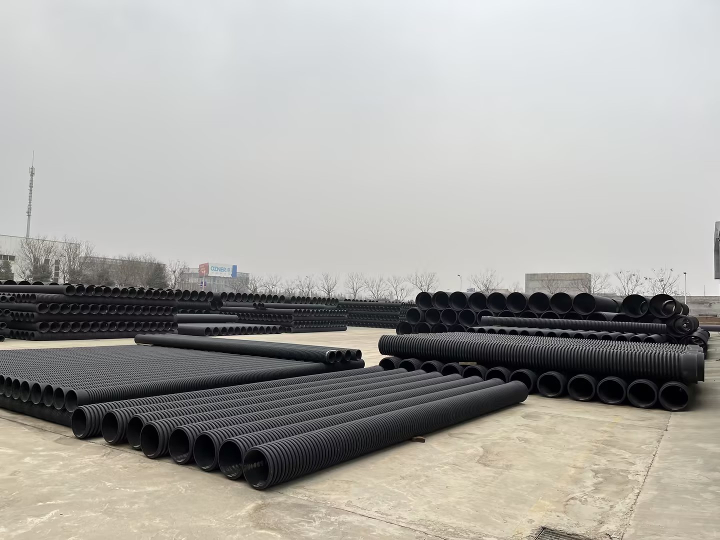 GKBM Greenpy PE Steel Strip Reinforced Pipe DN300-DN1000 Diameter