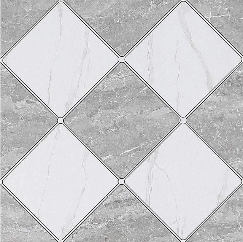 Glazed Matt 400x400mm Indoor Cermic Rustic Tiles Floor Gray Wall Tile Non Slip