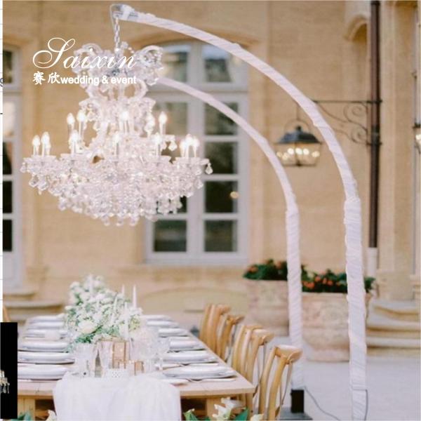 Factory Supply High Quality Adjustable Chandelier Aluminum Metal Frame Stand For