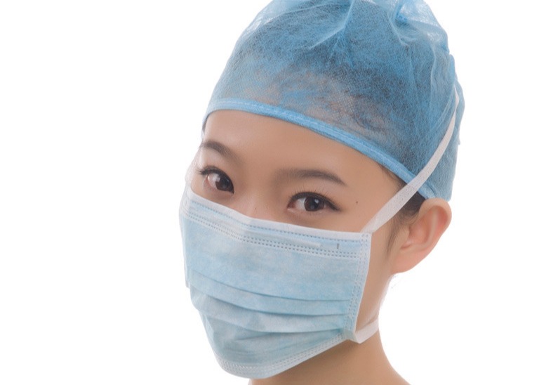 Single Use Non Irritating Medical Tie On Face Mask 9*18cm