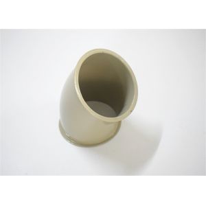 China Durable Dust Extraction Pipe Stamping And Welding Long Radius 45 Degree Pipe Bend With Rolled End on sale