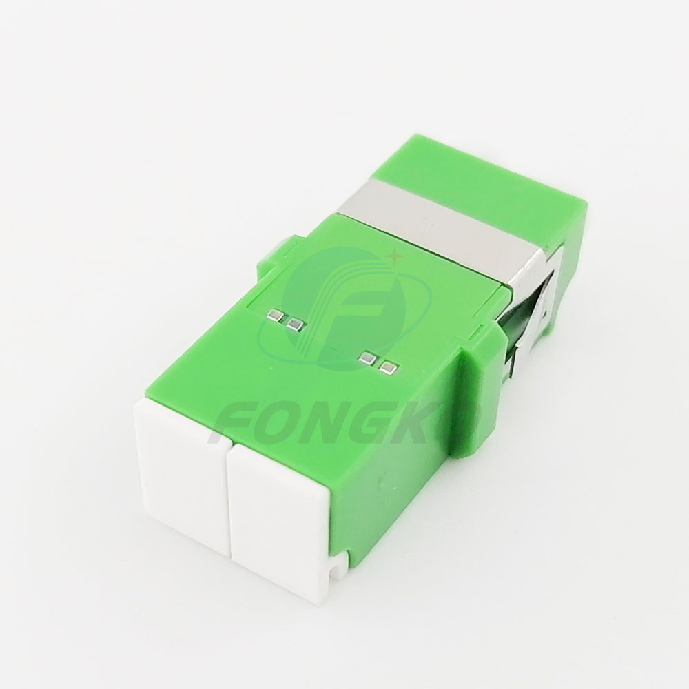 SM Duplex LC APC Fiber Optic Adapter Without Flange