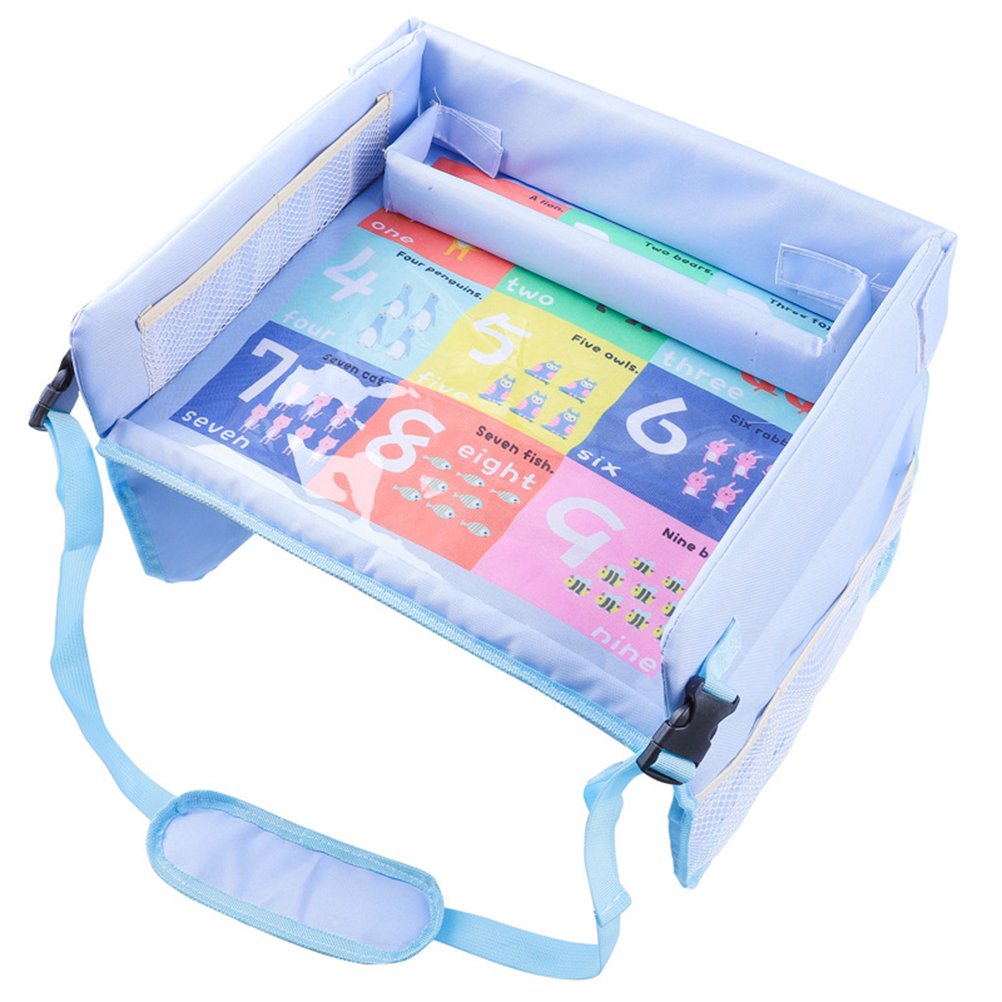 Polyester Baby Car Tray Plates Kids Drink Table Car Seat Child Cartoon Toy Holder