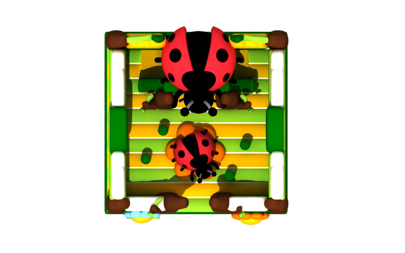 Tarpaulin Inflatable Fun City Beetle Theme Park All In One Castle Amusement Park Party