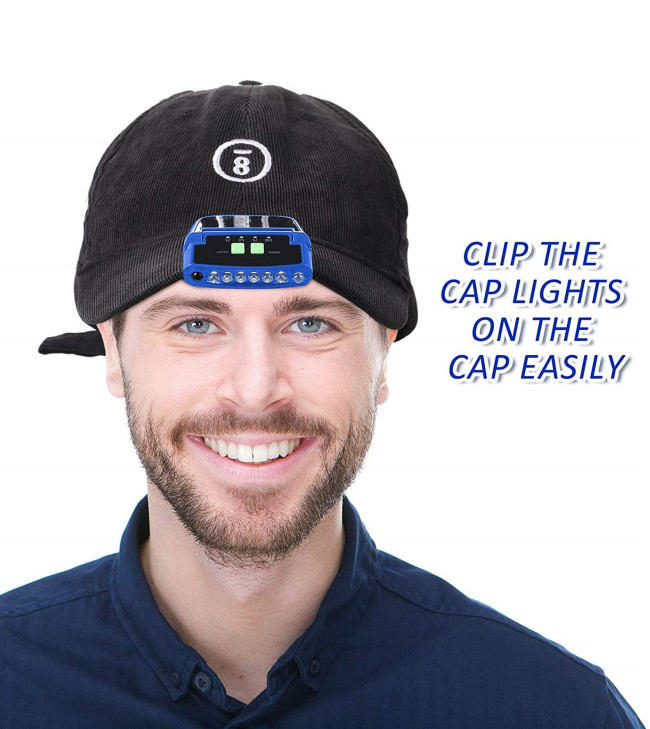 IP44 Hands Free Headlamp Work Light Clip On Cap Rechargeable Work Headlight