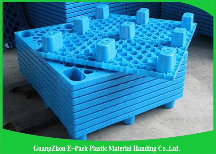 Single Faced Plastic Export Pallets , 3 Skids Industrial Plastic Pallets For Food Industry