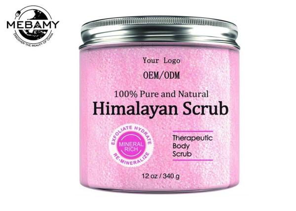 Himalayan Salt Skin Care Body Scrub With Lychee Fruit Oil All Natural Cleansing