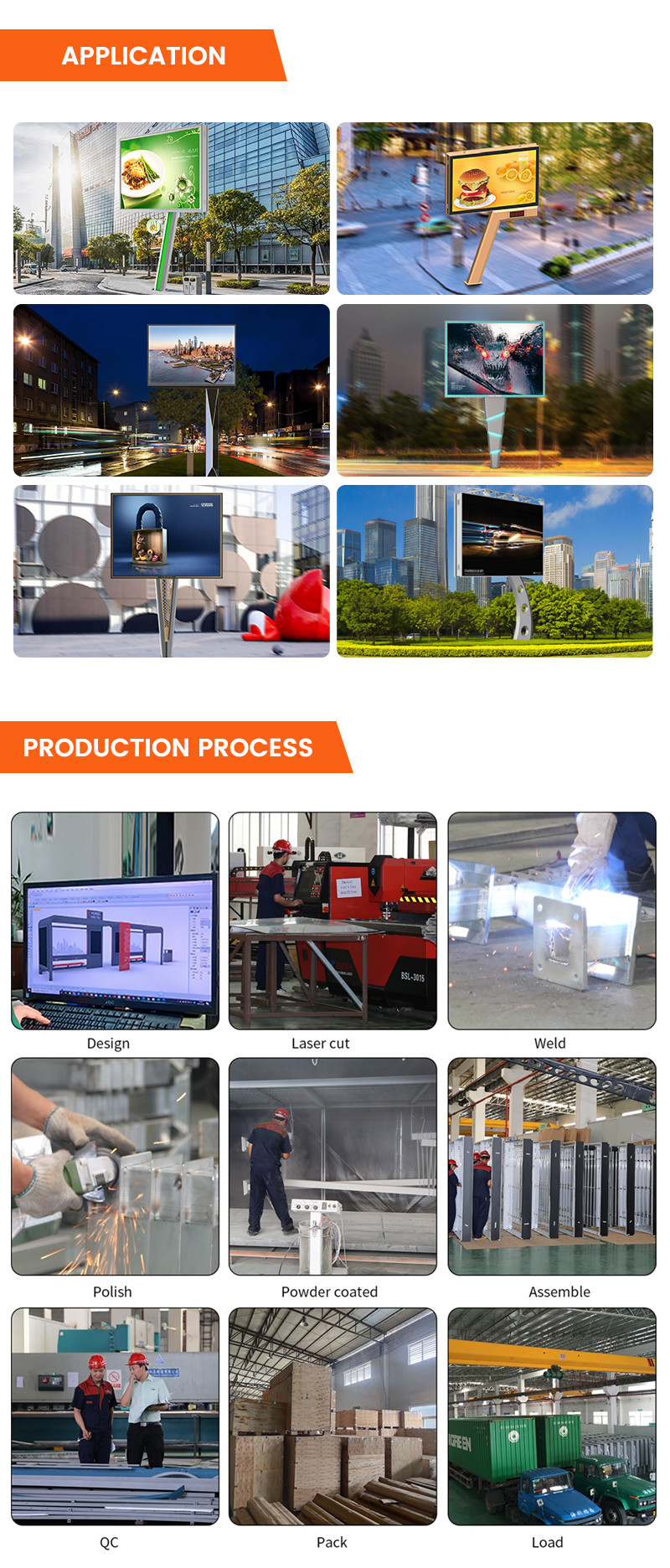 IP65 waterproof steel p6 8000nits digital outdoor led screen sign advertising boards