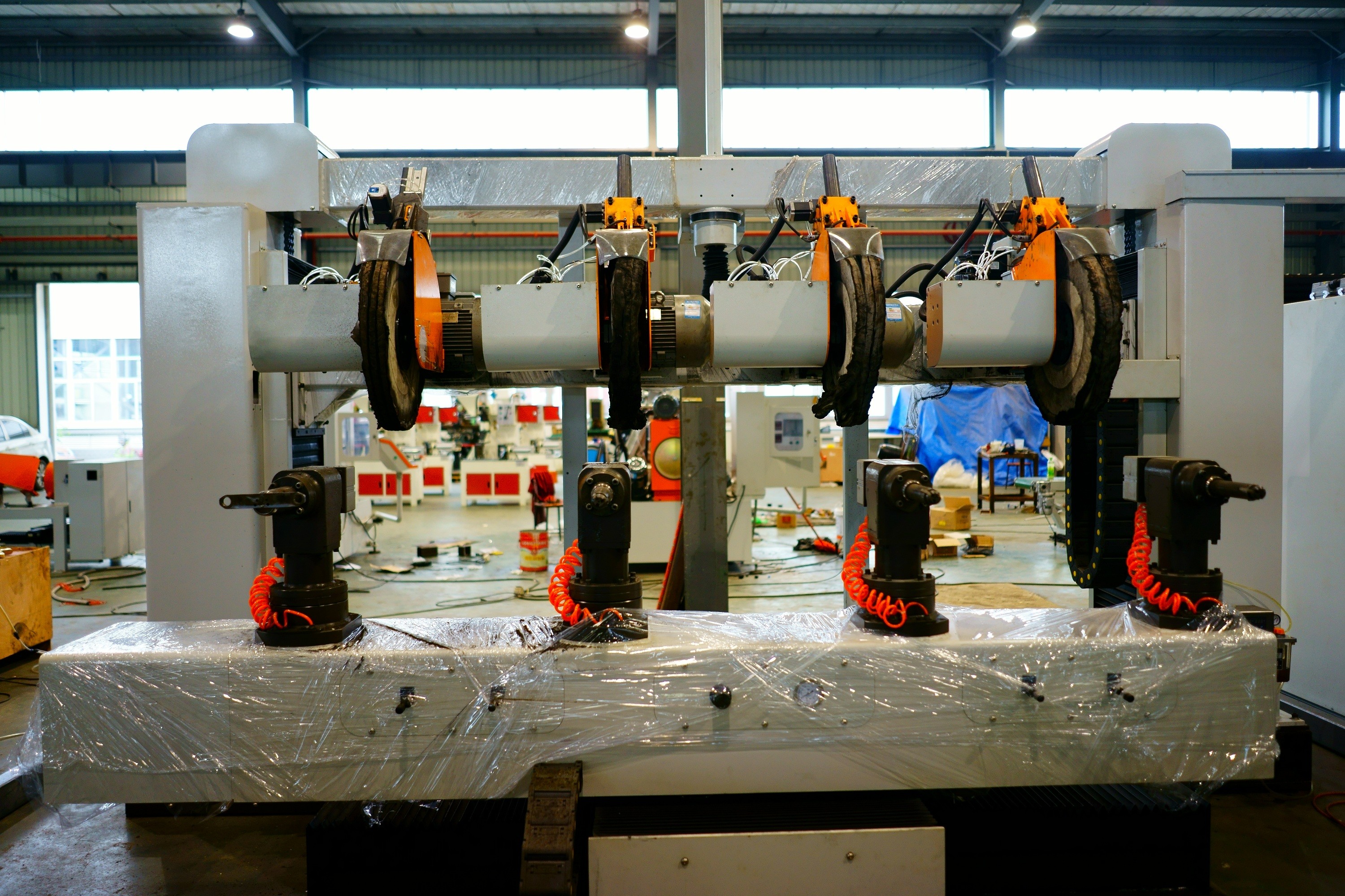 Professional Service Cloth Mirror Polishing Machine For Faucets Manufacturing Plant