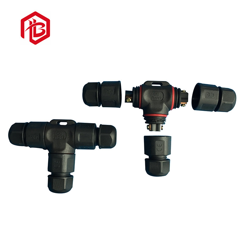 IP67 IP68 Screw Contact 2 3 Pin T Type Waterproof Electronic Wire Connector 2/3/4 Way