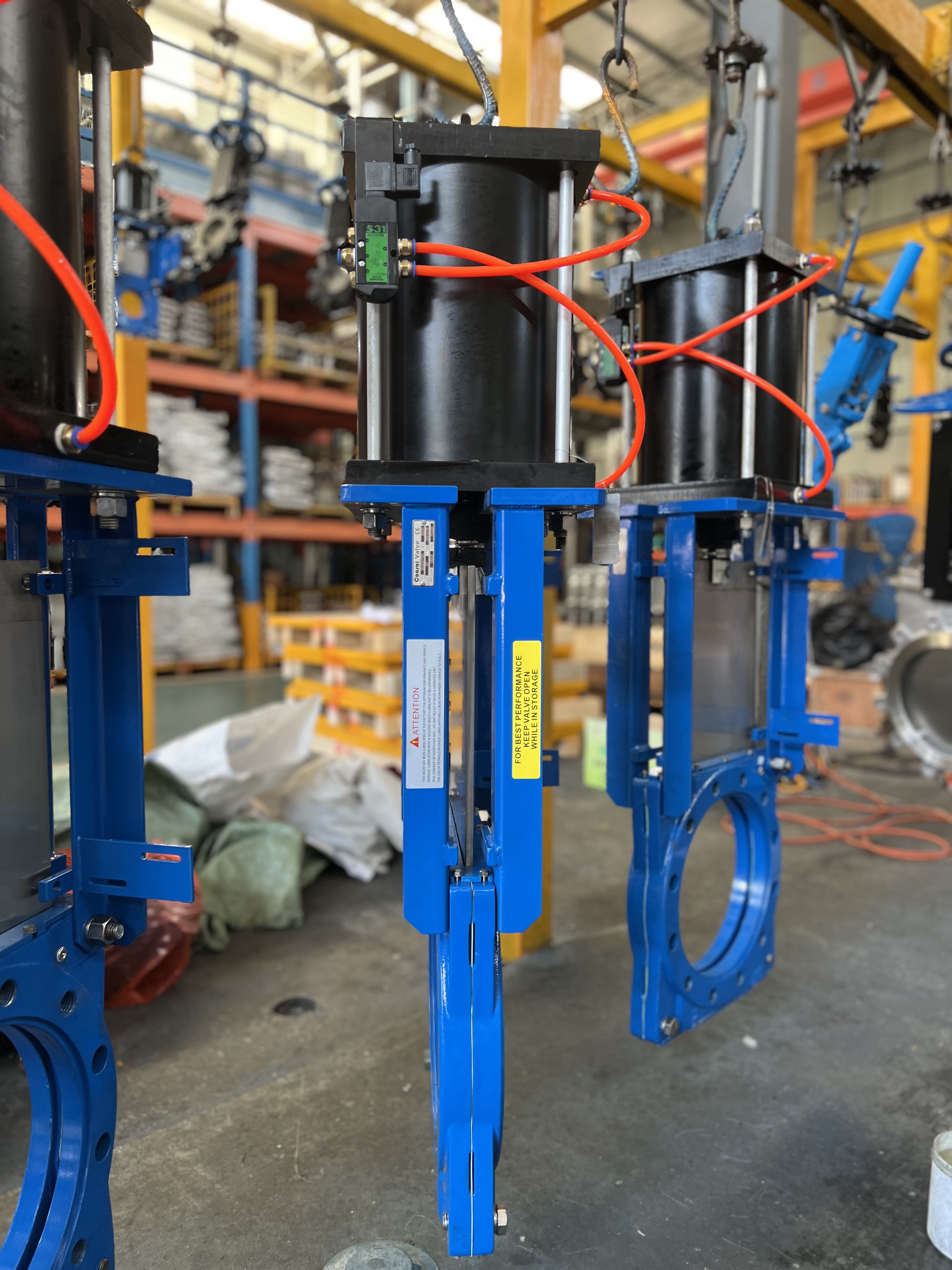 Temperature Range 0-200C Heavy Duty Knife Gate Valve With DIN Design Standard
