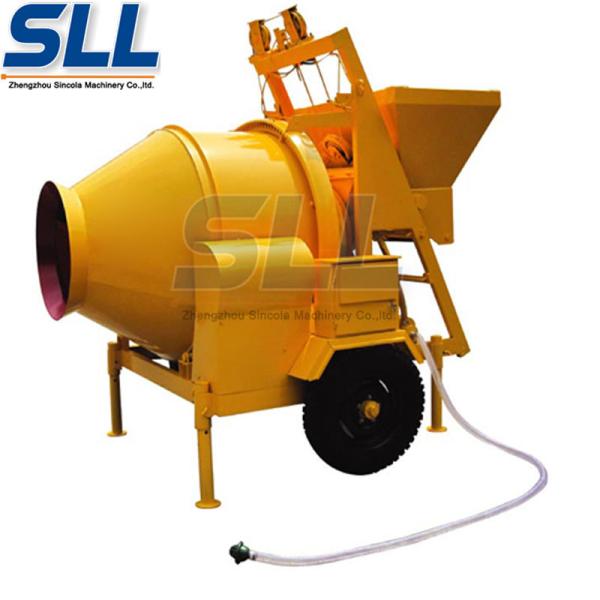 Automatic 750 Liter Diesel Concrete Mixer , Large Capacity Hydraulic Concrete