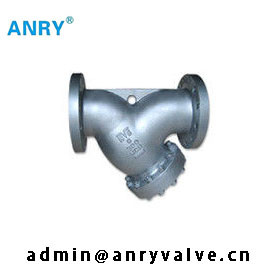 ANSI RF Cast Steel WCB CF8 CF8M Body SS304 MeshY Type Strainer