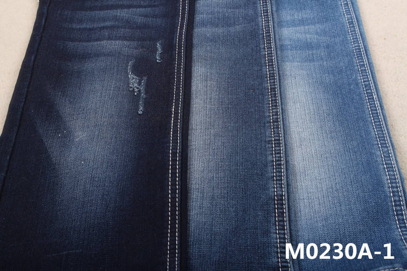 12 Oz Heavy Blue Weft Yarn Dobby Denim Fabric For Man Jeans