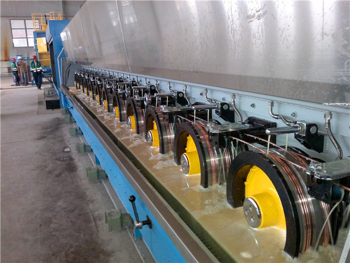 High Performance Copper Wire Drawing Machine Half Immersion Type With Annealing