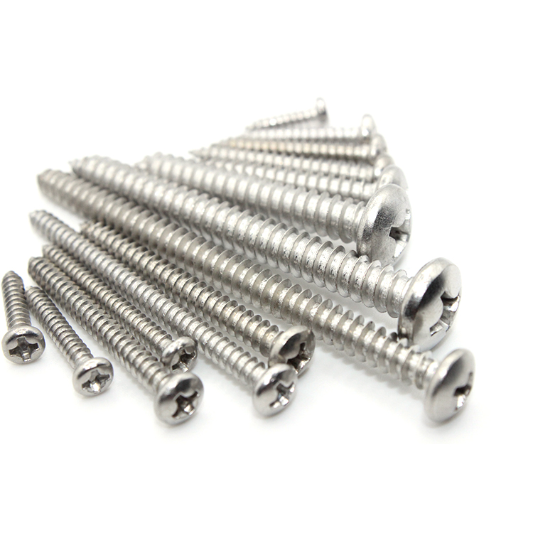OEM Supported Stainless Steel M3.5 Metric Thread Black Self Tapping Screw with Zinc Finish