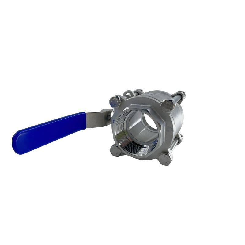 3 PC Stainless Steel SS316/304 CF8 CF8m Ball Valve