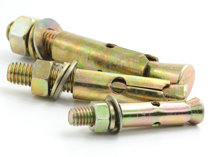 ISO9001 Certified M6-M24 Yellow Zinc Plated Shield Anchor Rawal Bolt for Building