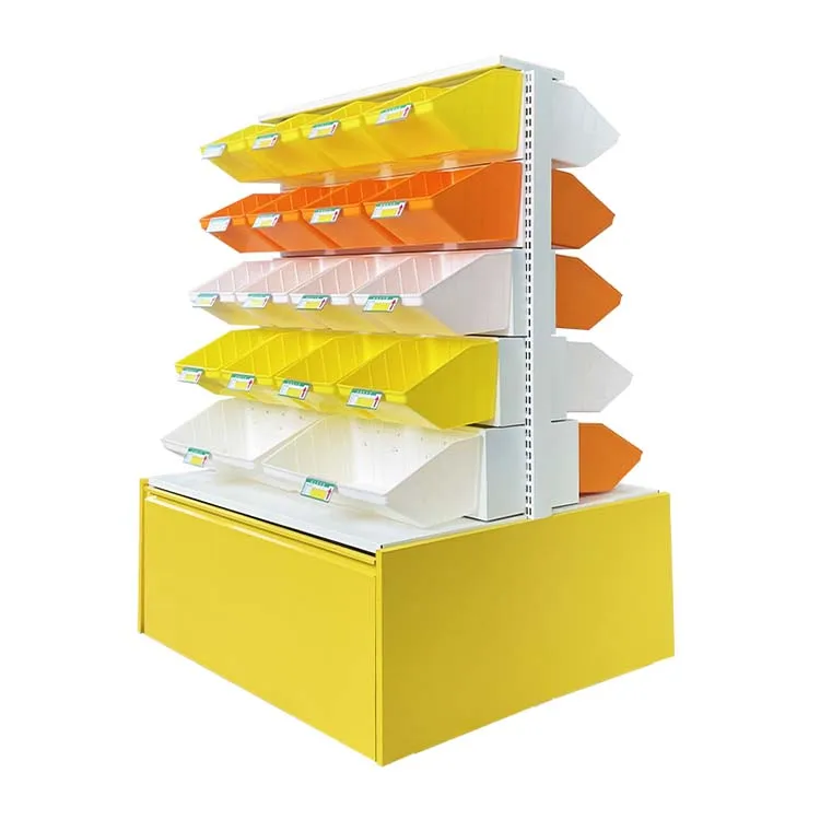 Customized Color Size supermarket convenience gondola snack shelf snack display racks candy supermarket shelves