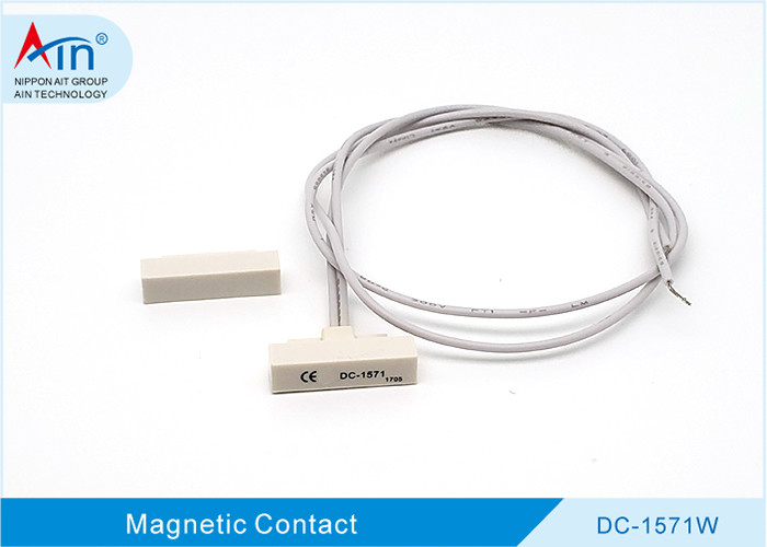 White Magnetic Contact Door Sensor For Any Alarm System DC-1571W