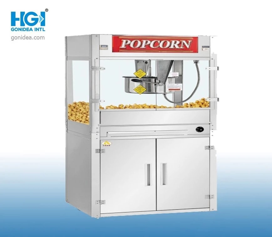 16oz Vertical Automatic Popcorn Maker Machine For Cinemas