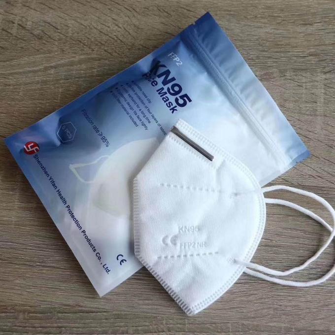 Highly Breathable KN95 Respirator Mask FFP2 Grade For Coronavirus Prevention