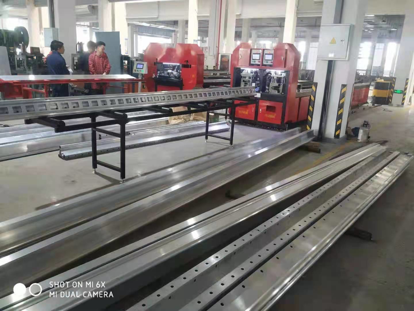 Steel Cutting And Punching Railings Guardrail Processing Equipment 380V Voltage