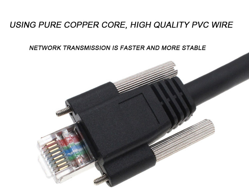 RJ 45 Connector OD5.0mm 8pin Ethernet Network Cable For Camera
