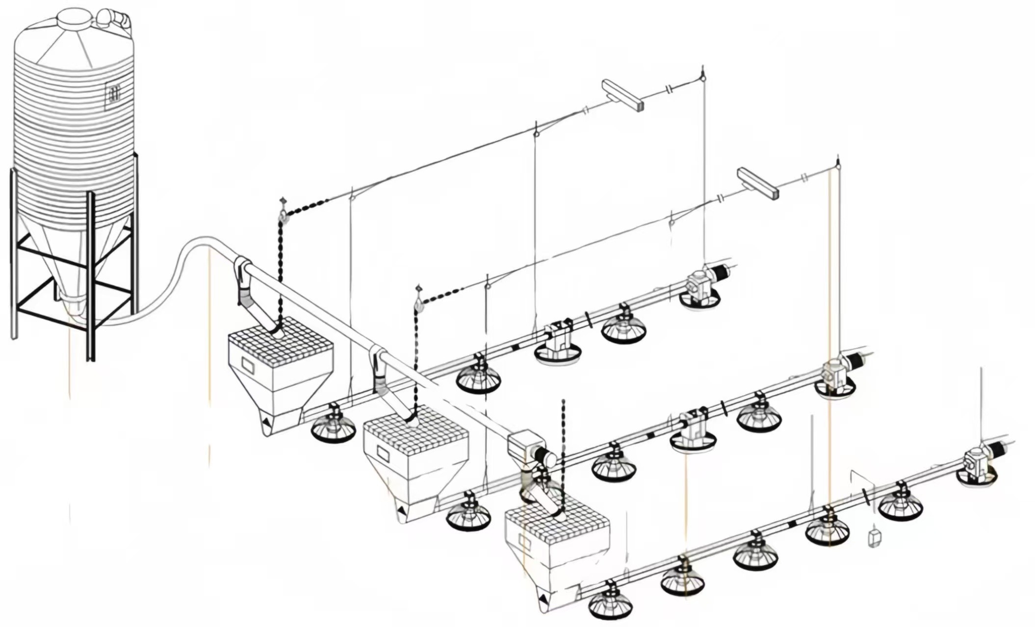 Light Steel Structure Egg Chicken Farm , Prefabricated Steel Chicken Farm