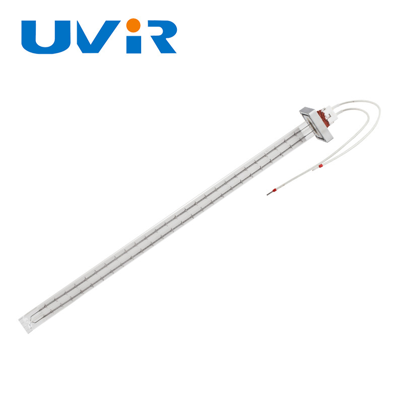 Customized Dual Tube Coated White Metal Head Infrared Heating Radiator