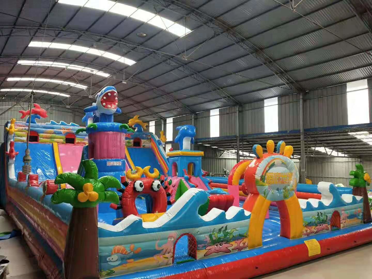 Children's playground equipment inflatable castle environmental protection PVC