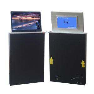 15.6 inch FHD screen computer desk lcd monitor lift with backside mini name