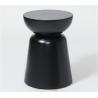 Buy cheap Round shape Black solid wood hotel bedroom furniture drum side table from wholesalers