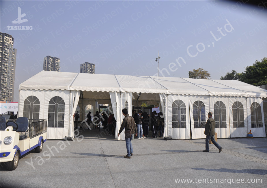 A-Frame Shape Outdoor Event Tent Transparent PVC Windows Aluminum Alloy Frame
