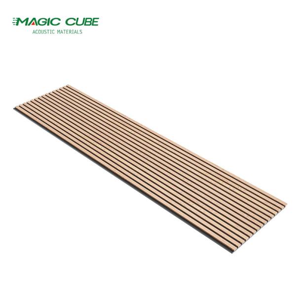 Textured Acoustic Wood Wall Panels for Background Walls Film and Television