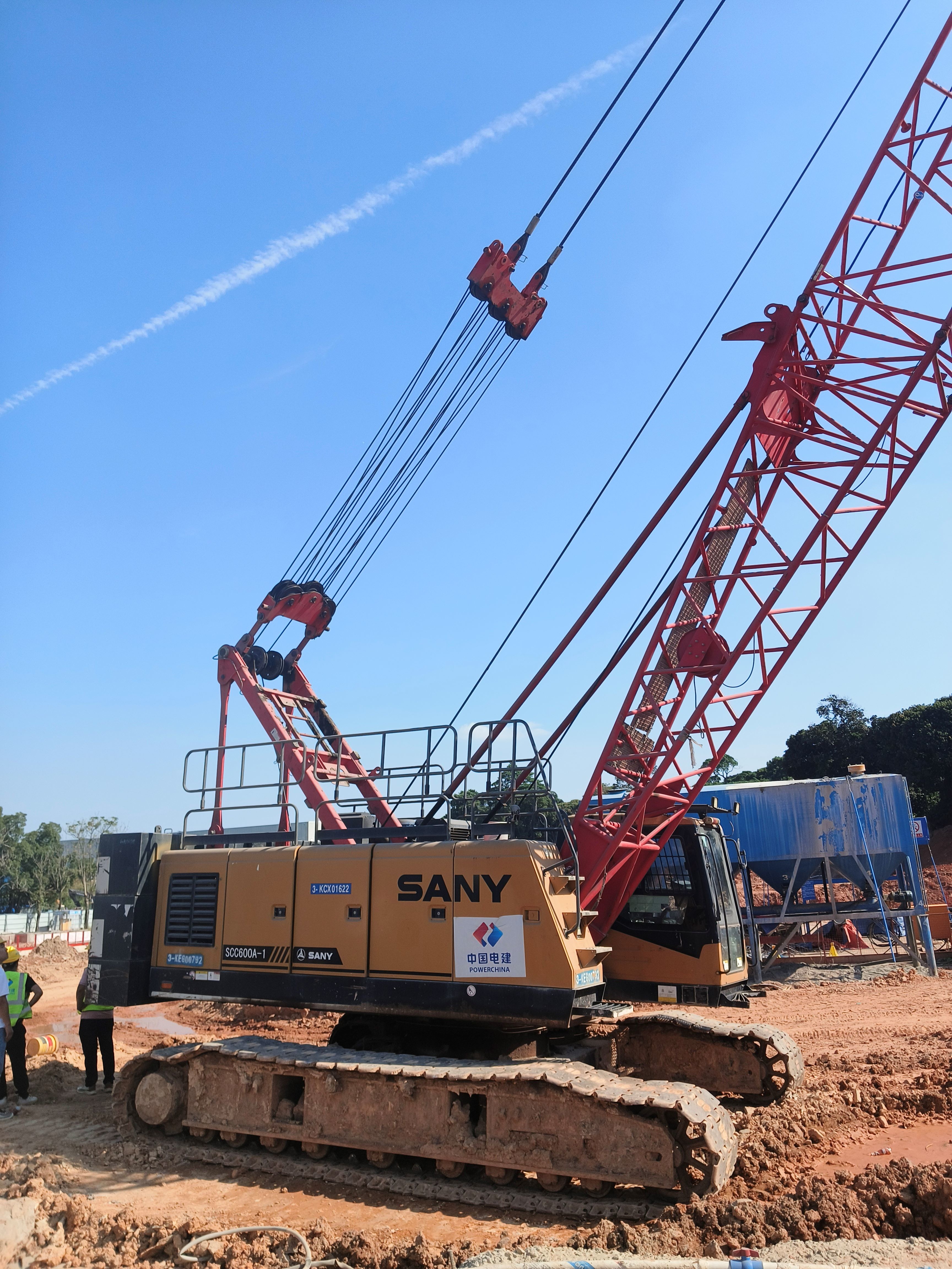 2019 SANY 60 Tons Used Crawler Crane ISO9001 Certified 40m Lifting Height