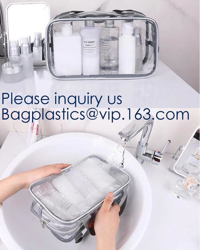 Holographic Makeup Bag, Metallic color Fashion Cosmetic Travel Bag Large Toiletry Bag Makeup Organizer for Women, Purple