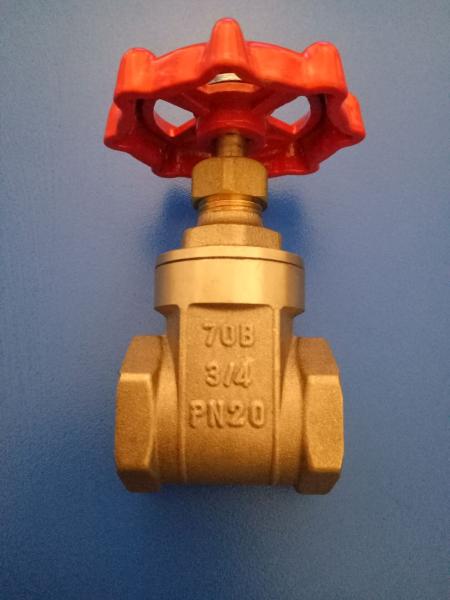 High Pressure Plumbing Gate Valve , Brass Gate Valves For Water Threaded Bonnet