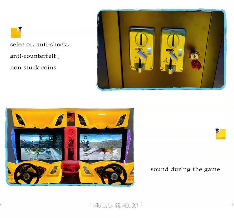 Luxury Double Players Car Driving Arcade Machine For Shopping Mall