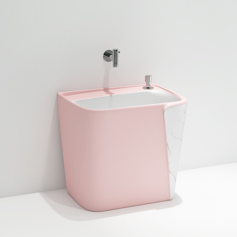 rectangular Ceramic Mop Sink Blue Black Pink Light Grey Green color