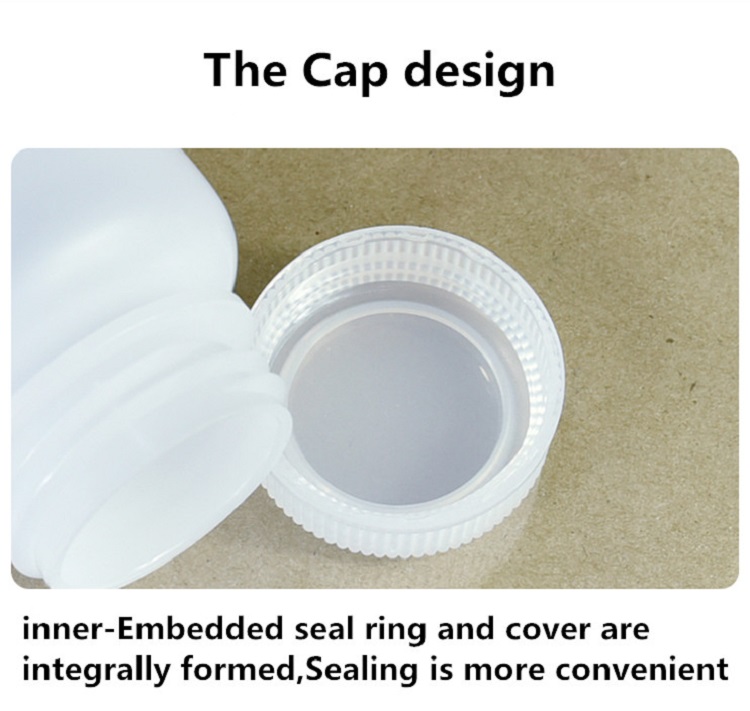 Empty Sealing Pill Plastic Capsules 50ml Round Bottle for Package of Industrial