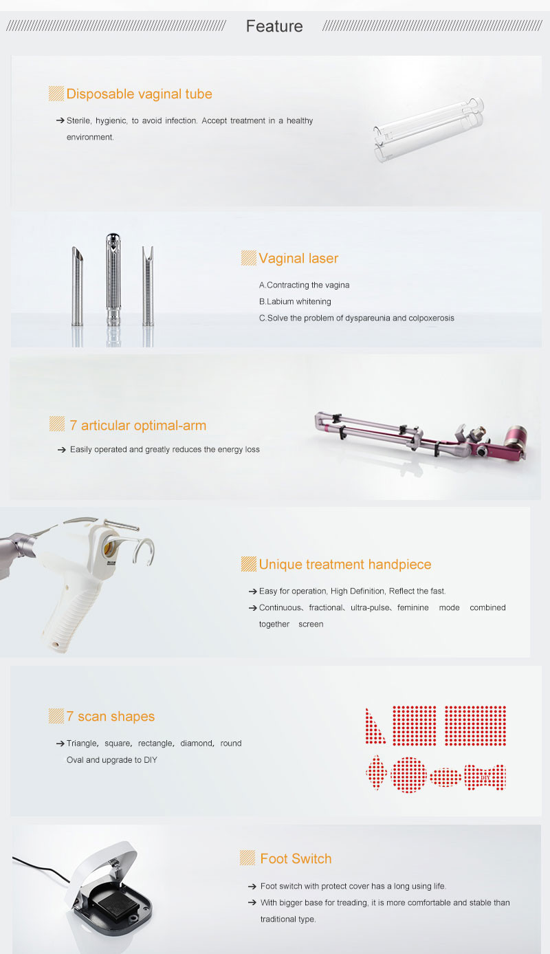 10600nm Fractional Co2 Laser Equipment For Skin Rejuvenation And Tightening