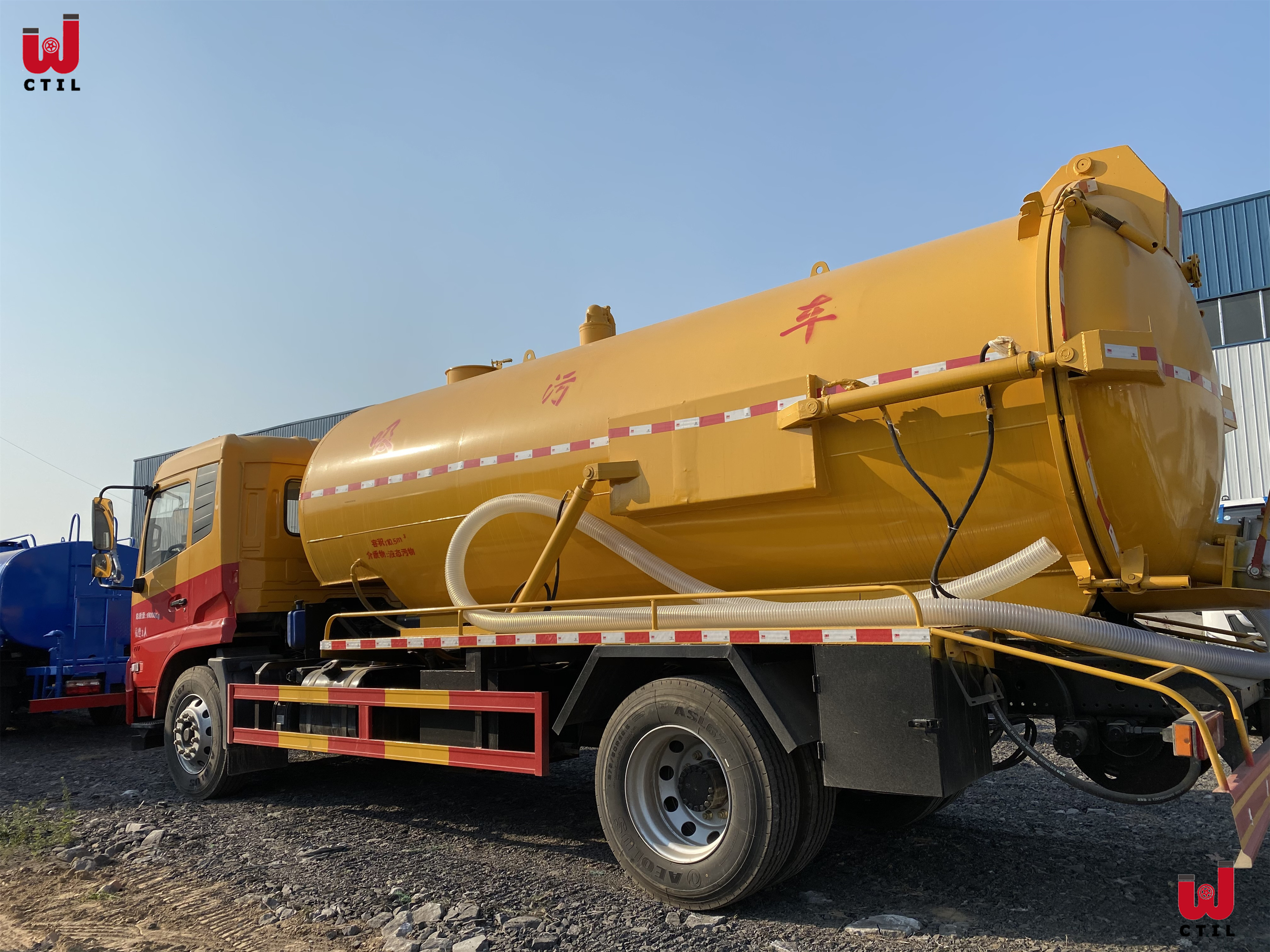 4x2 Sewage Cleaning Truck 20T Sewage Vacuum Pump Truck