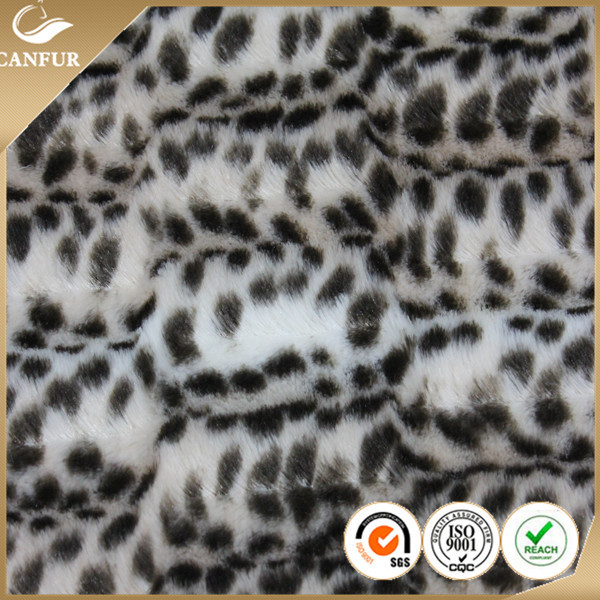 160cm Width Printed Polyester Long Hair Fur Fabric PV Plush for Toy Crafting Supplies