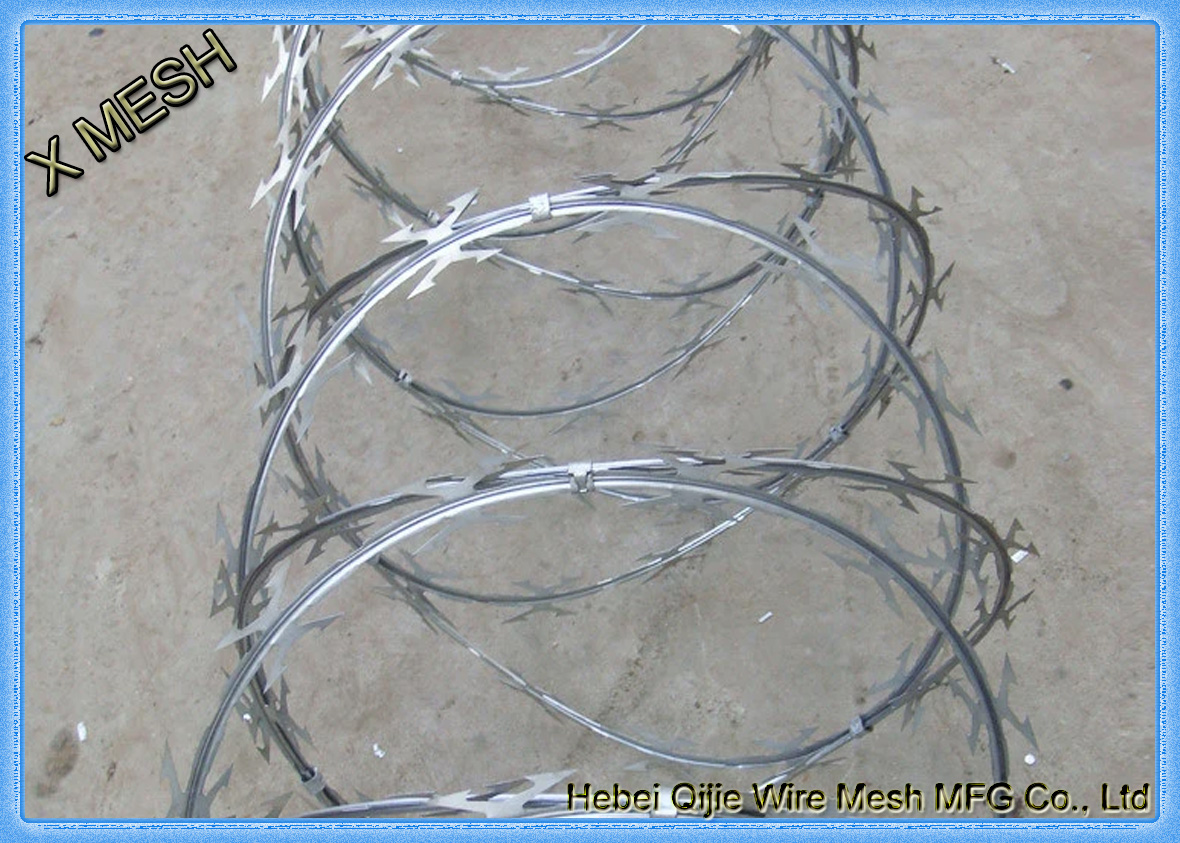 concertina razor wire when pull open
